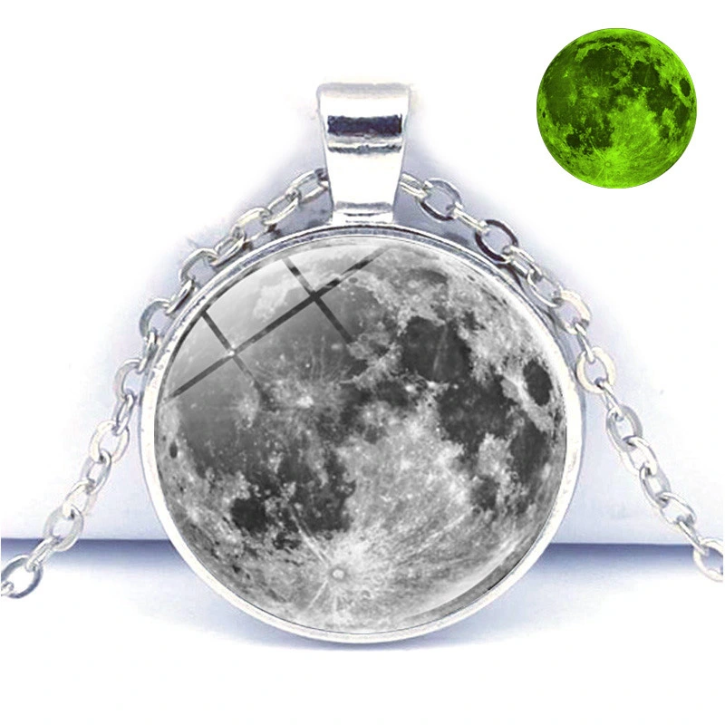 Universe Galaxy Time Gemstone Luminous Necklace