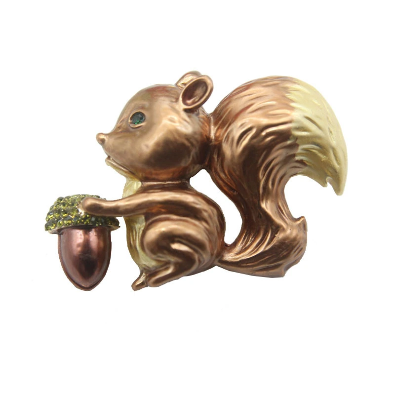 Cute squirrel brooch
