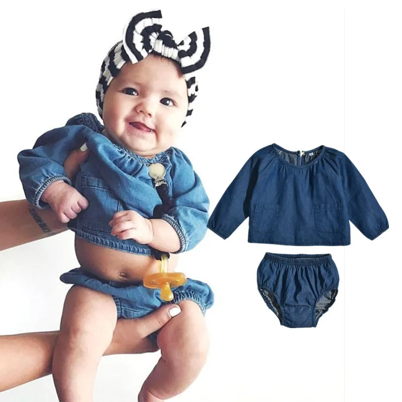 Baby Denim Triangle Robe