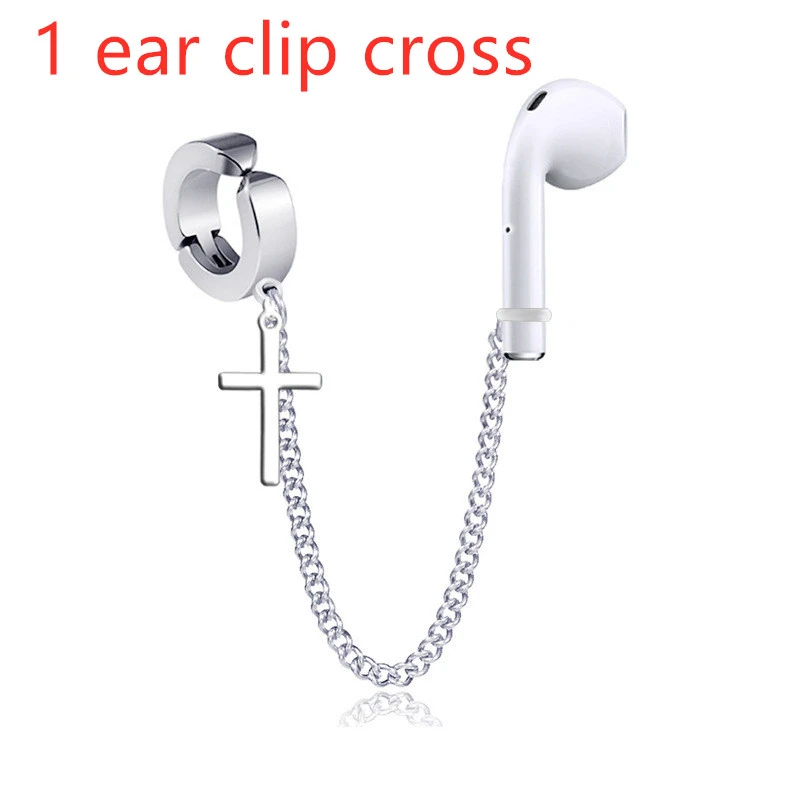 Earphone without pierced ear clip titanium steel