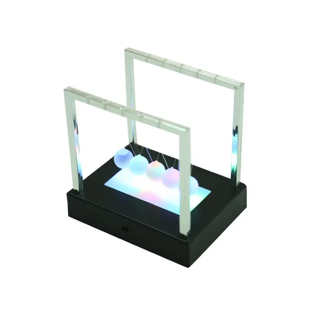 Colored glowing Newton pendulum