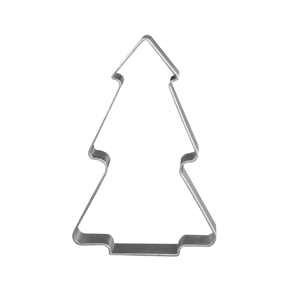 Cartoon cute christmas tree cookie mold