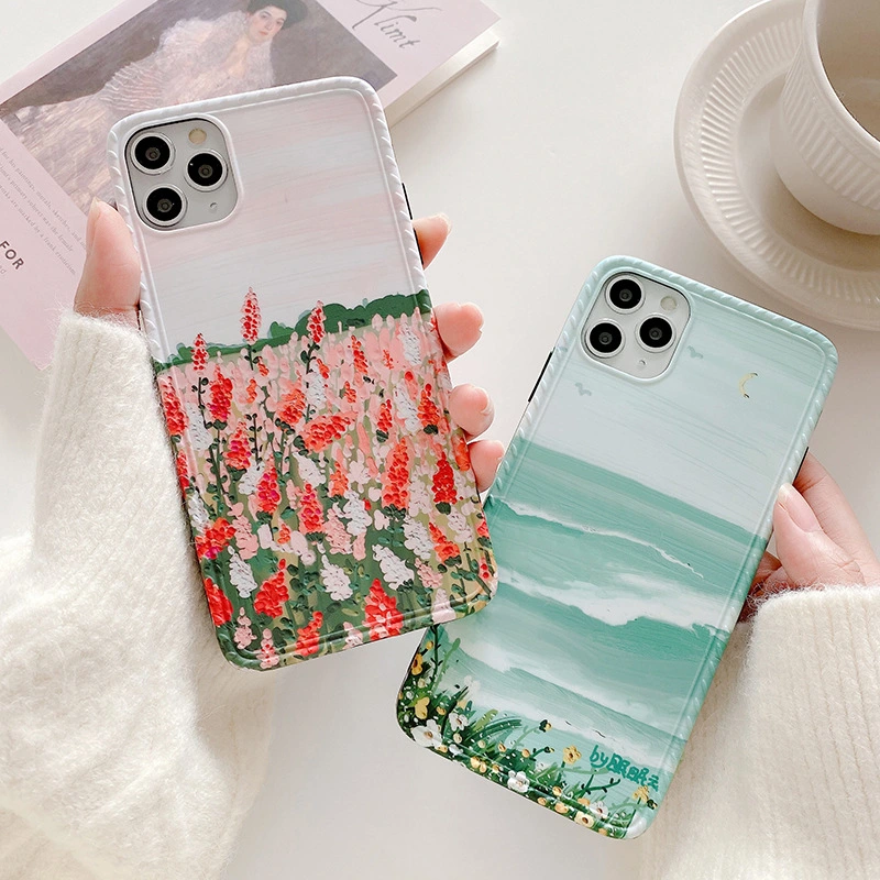 Flower Sea Soft Shell Mobile Phone Case Creative Female Tide