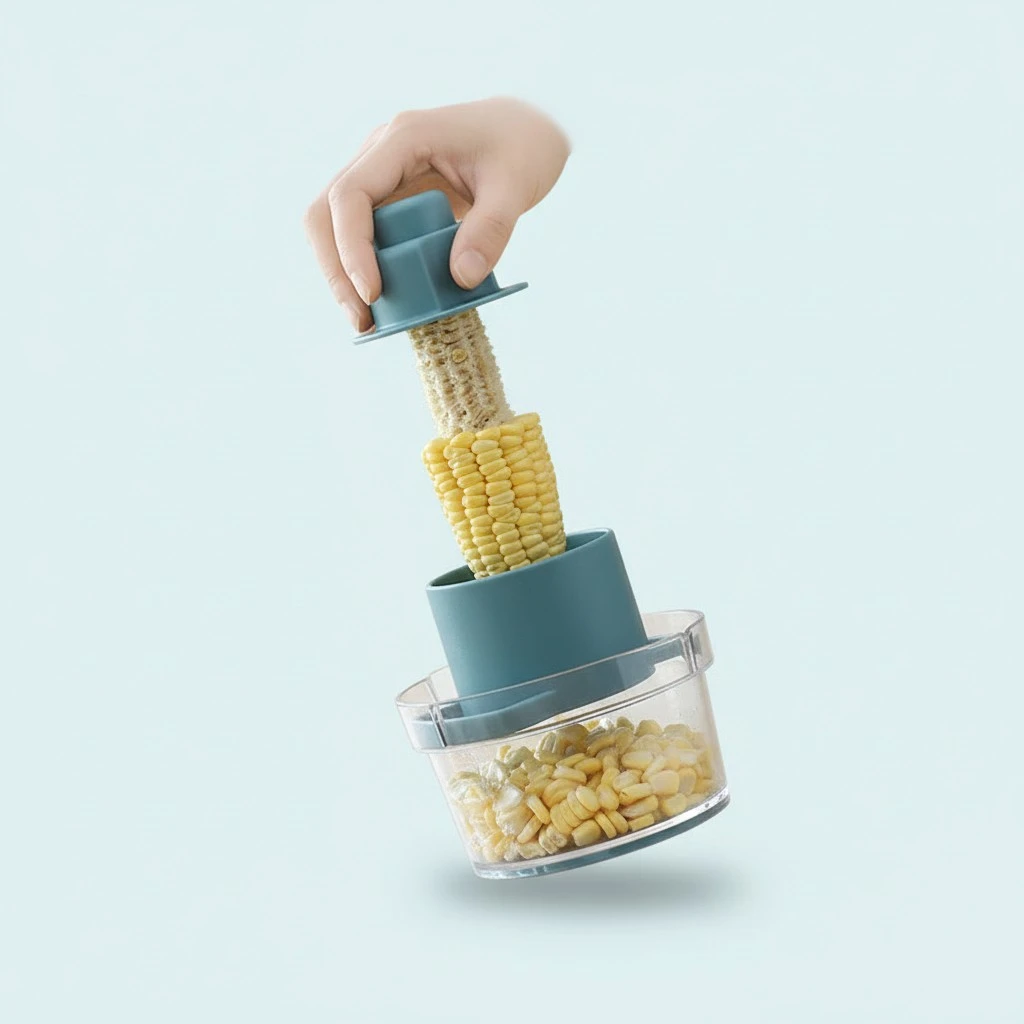 Home cut corn kernels