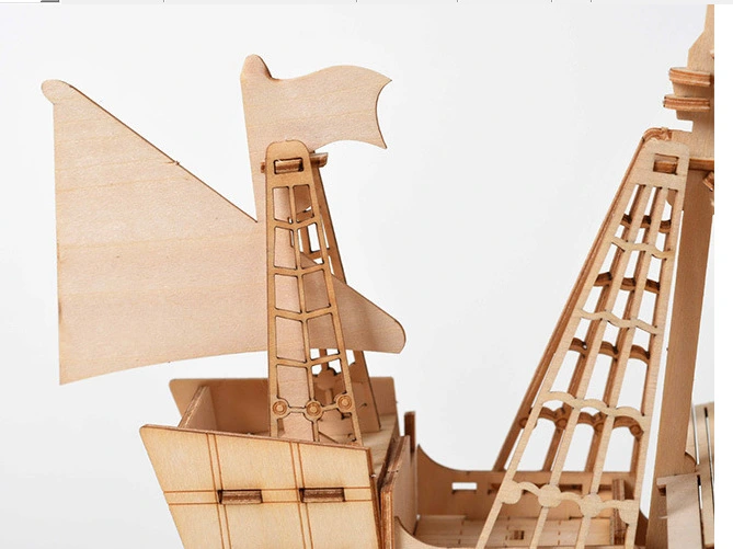 Three-dimensional model - sailing boat