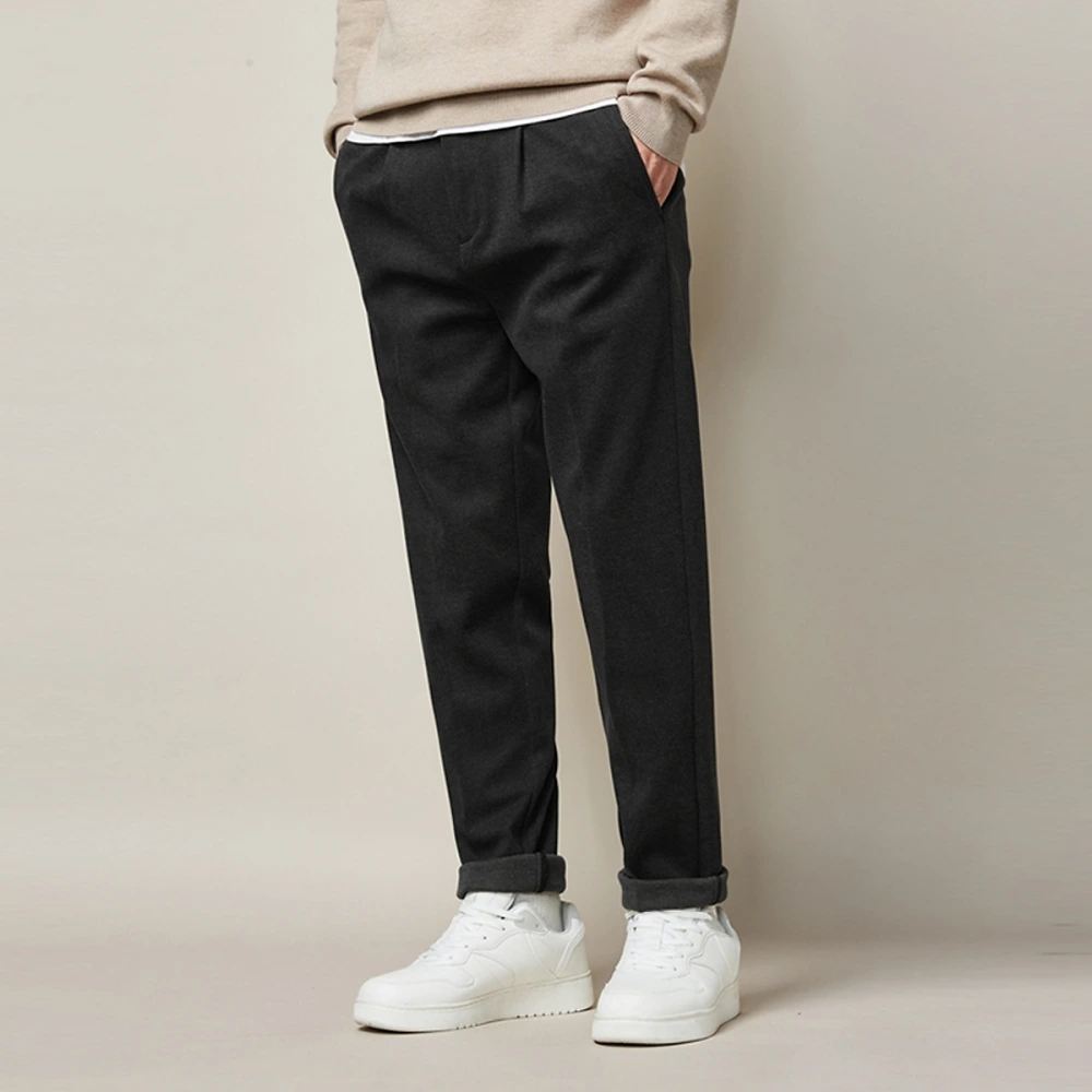 Men's New Style Men's Woollen Trousers In Autumn And Winter