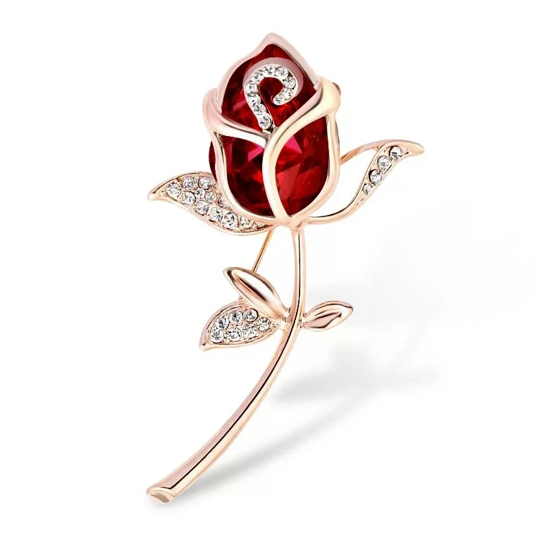 Rose fashion brooch