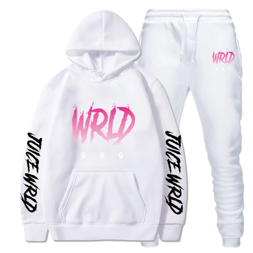 Printed Fashion Loose Men's And Women's Hooded Sweater Suit