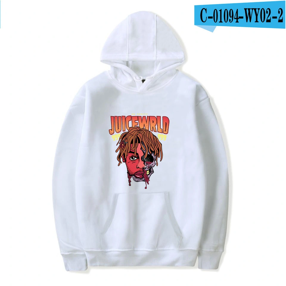 Printed fashion loose men and women hooded sweater