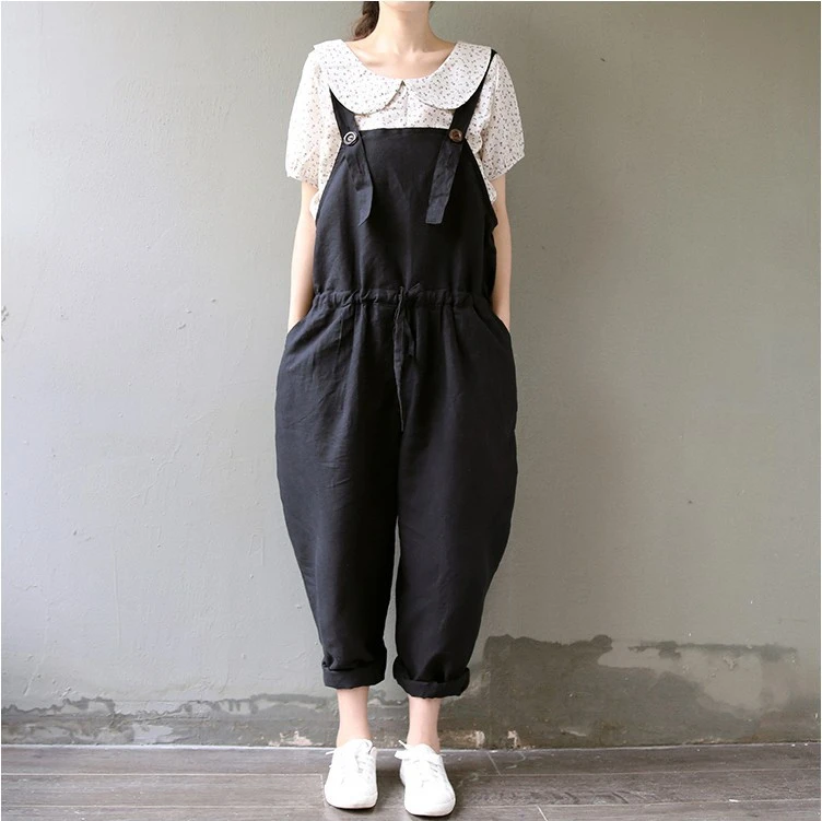 Loose Leisure Arts, cotton and linen pants