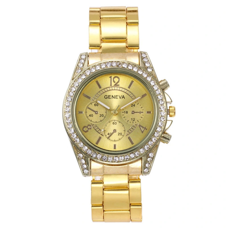 Fashion diamond dial ladies alloy watch Quartz watch