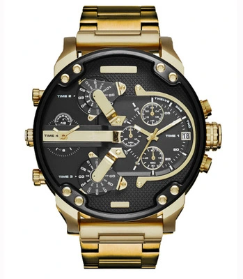 Large dial casual quartz watch