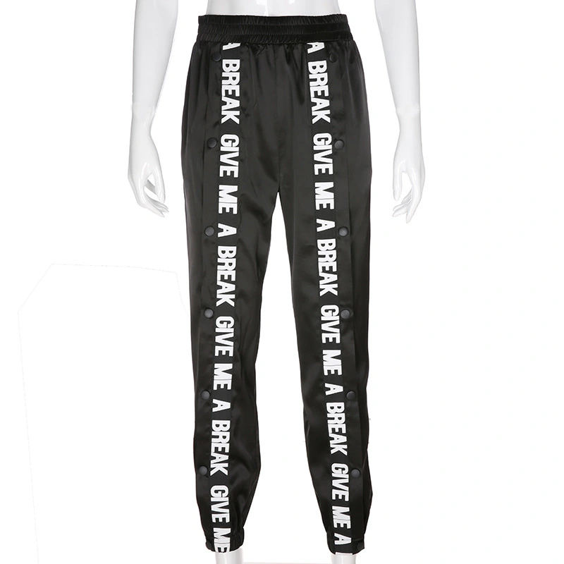 Split hip hop trousers