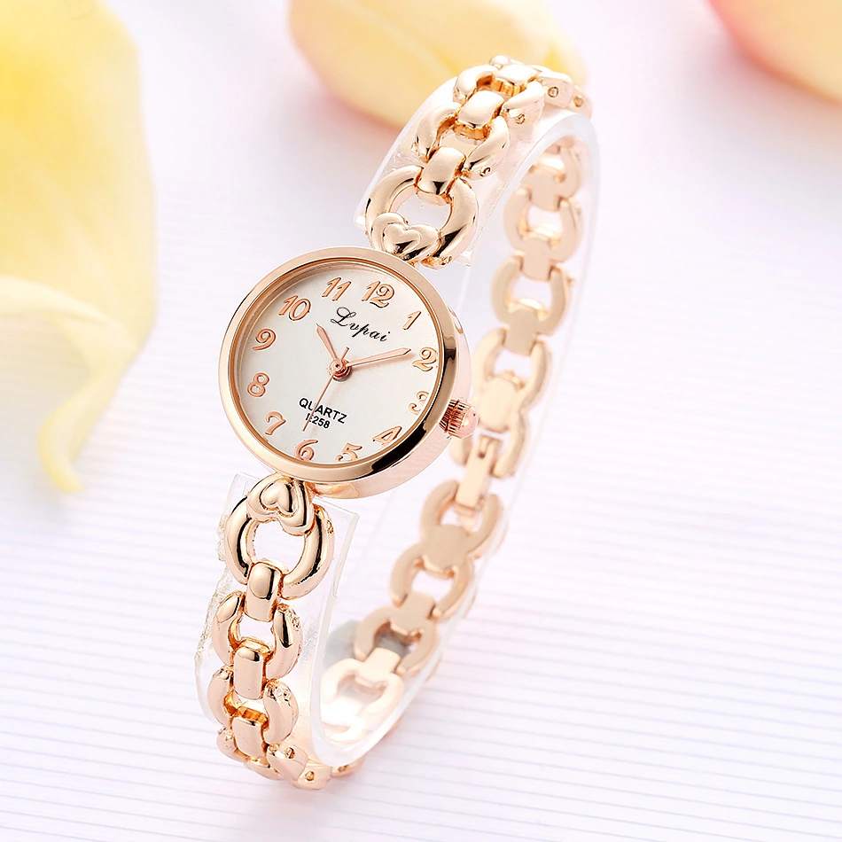 Foreign trade AliExpress ebay explosion models Lvpai brand watch diamond alloy simple ladies bracelet watch women's watch