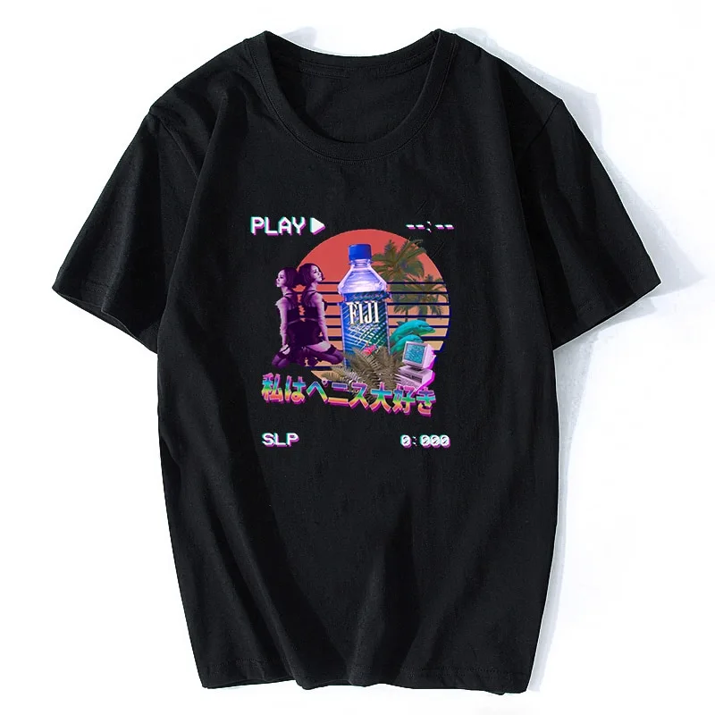 Printed round neck short sleeves