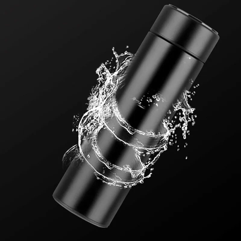 LED touch display temperature water cup