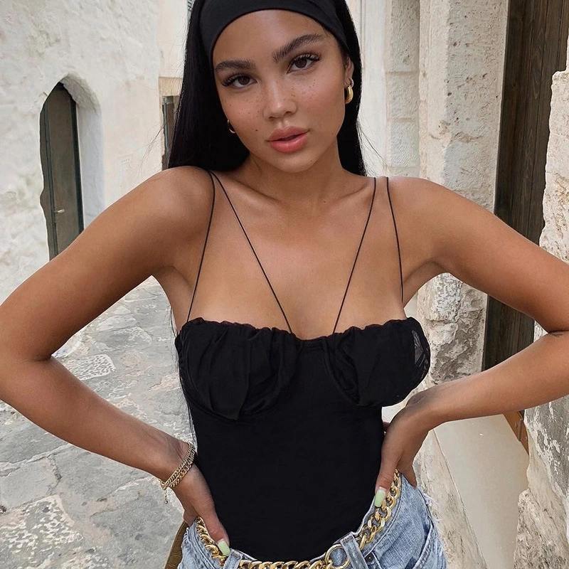 Women's sling one-shoulder jumpsuit