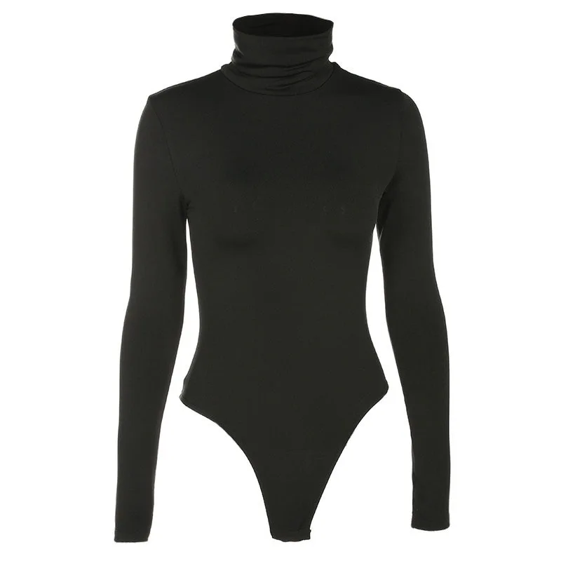 High-neck slim hip-lifting long-sleeved bodysuit