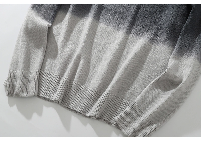 Tie-dye gradient loose sweater