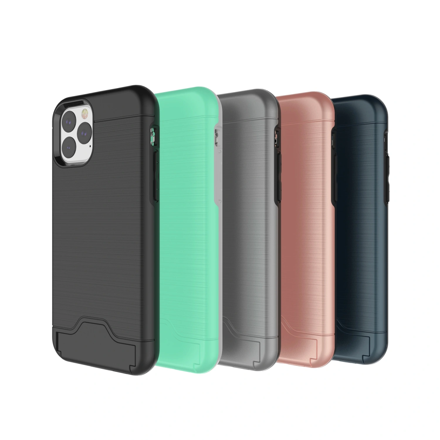 Compatible with Apple , Brushed card phone case