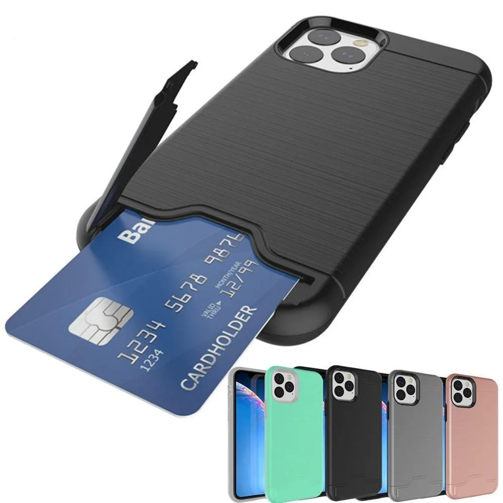 Compatible with Apple , Brushed card phone case