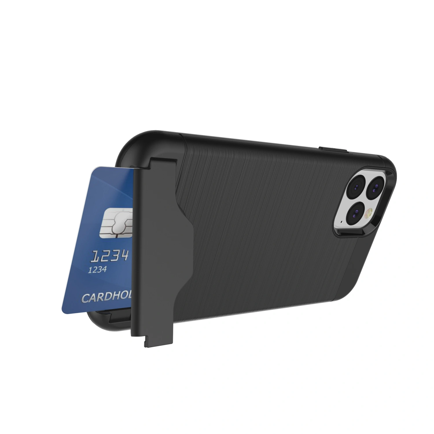 Compatible with Apple , Brushed card phone case