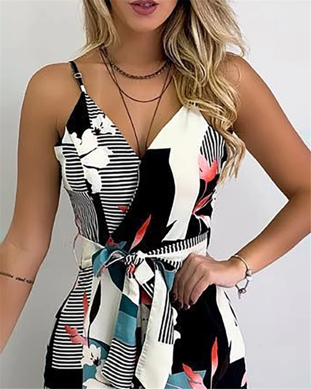 Halter temperament wide leg jumpsuit