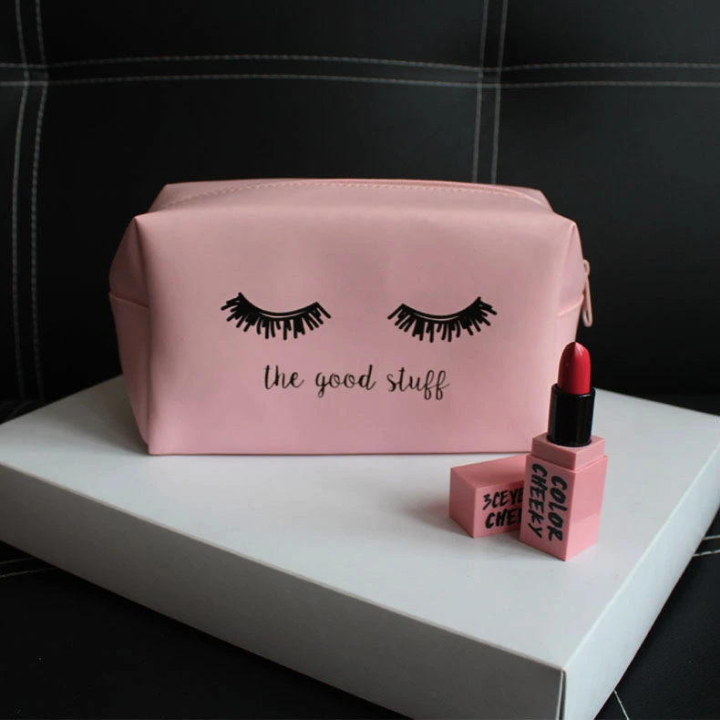 Eye pattern cosmetic bag