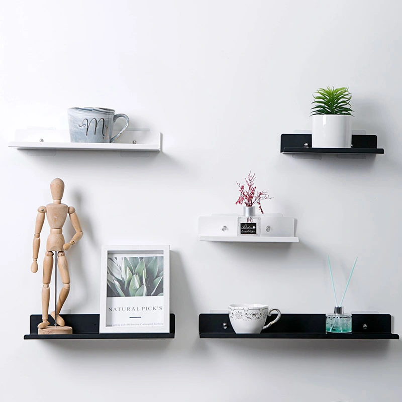Kitchen free perforation wall shelf household