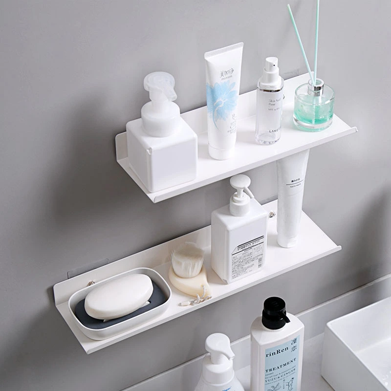 Kitchen free perforation wall shelf household