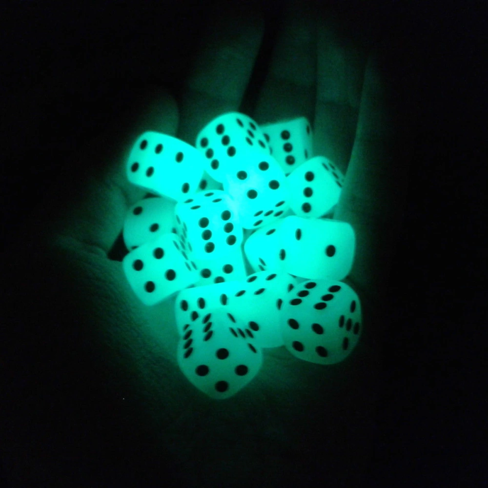 Noctilucent Dice Night Light Cubes Round Corner Dice Fun Bar KTV Entertainment Luminous Game Dices