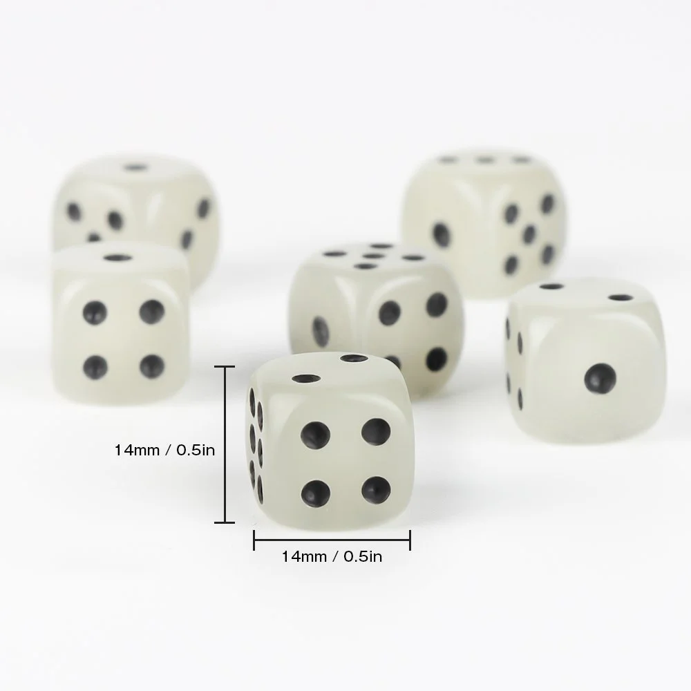 Noctilucent Dice Night Light Cubes Round Corner Dice Fun Bar KTV Entertainment Luminous Game Dices