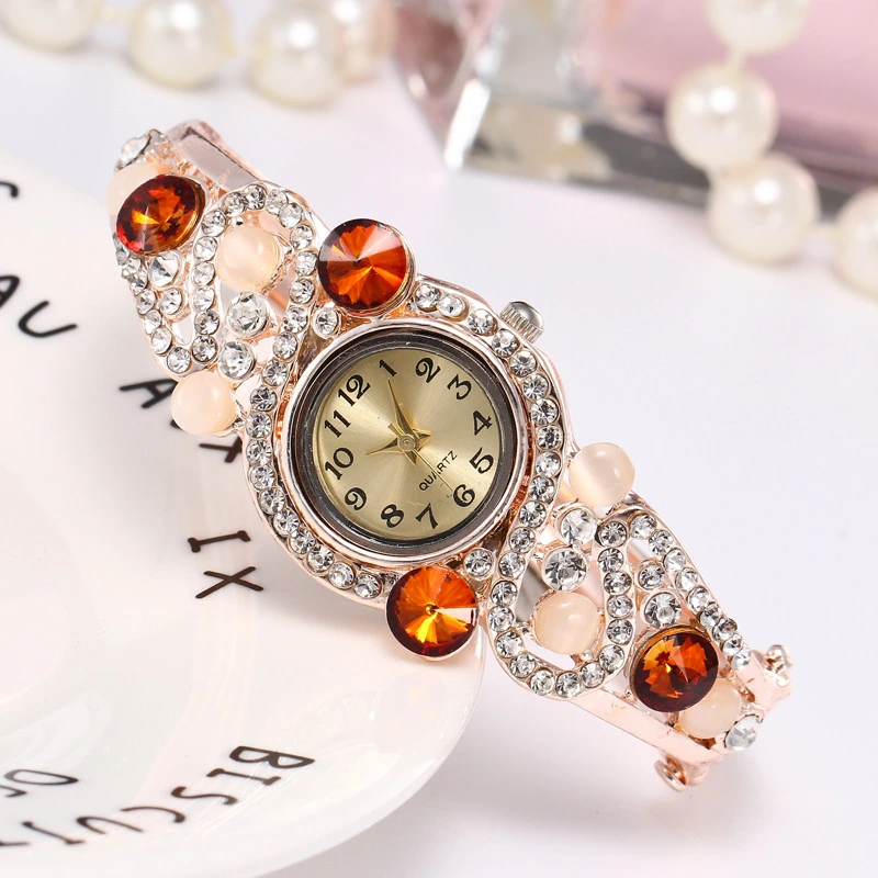 Diamond ladies fashion bracelet watch