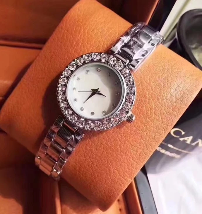 Quartz steel strap ladies watch