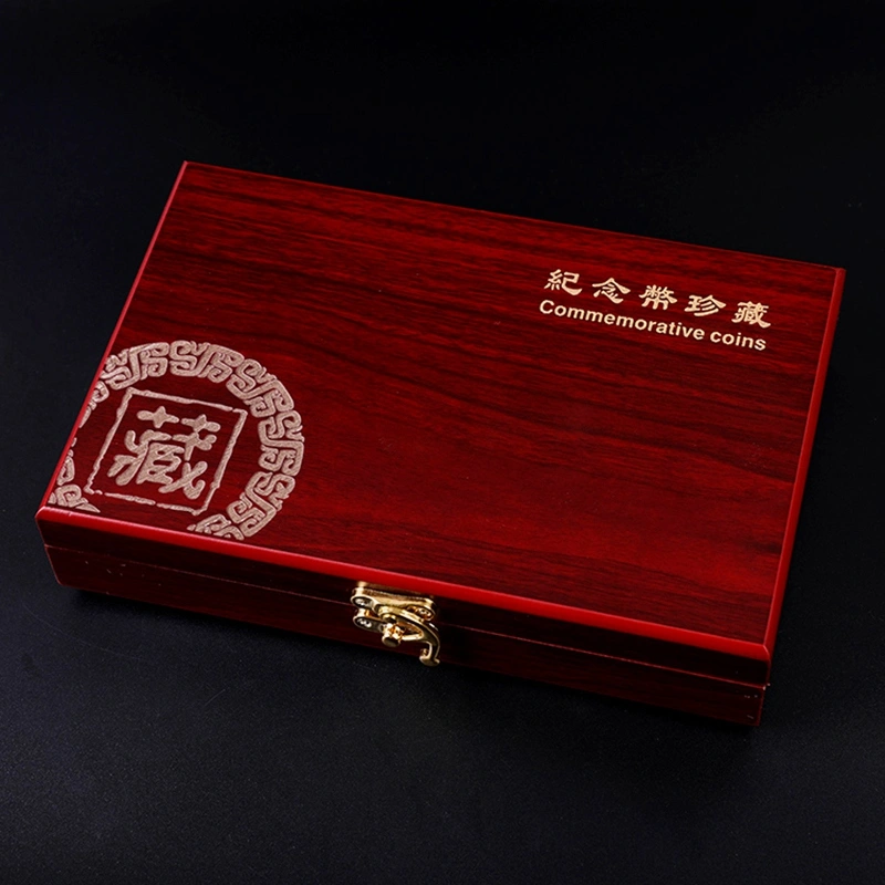 50 Pcs Wood Coin Protection Display Box Storage Case Holder Round Box Commemorative Box