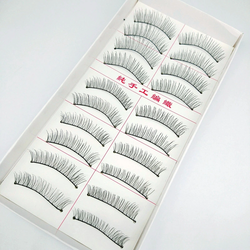 Handmade cotton thread stalk simulation false eyelashes