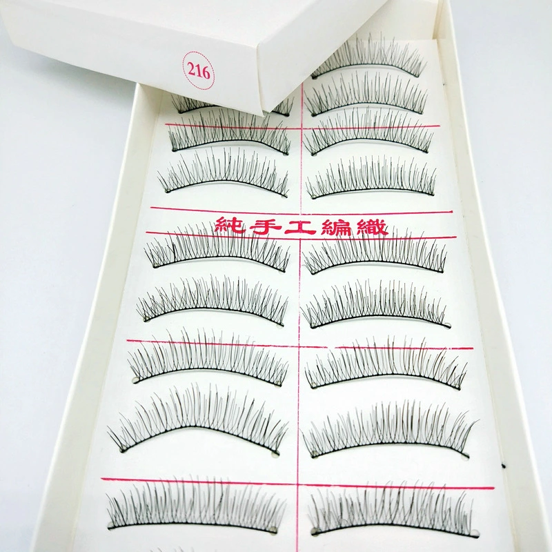 Handmade cotton thread stalk simulation false eyelashes