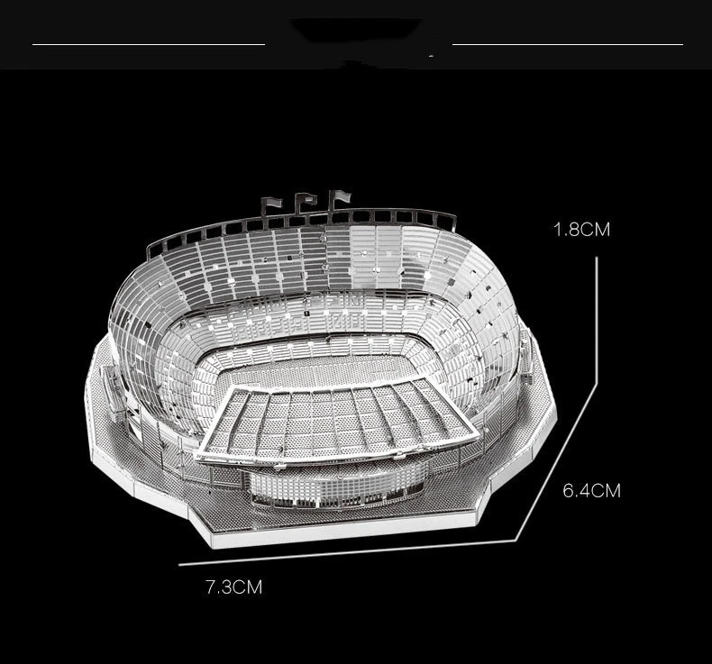 Nou Camp football stadium assembly model