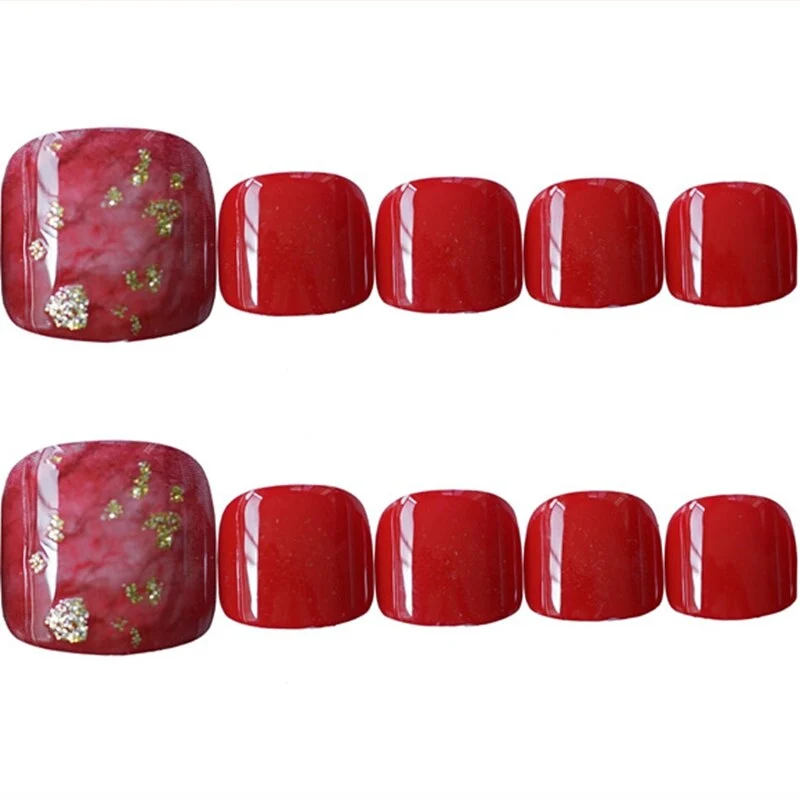 Box of 24 finished nail art