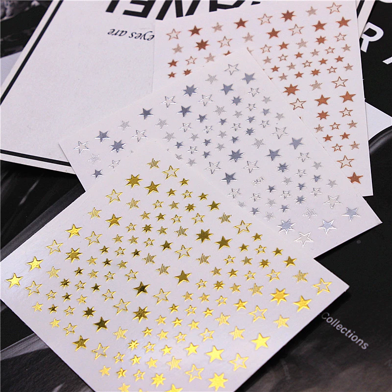 Cute Fashion Hollow Star Nail Sticker