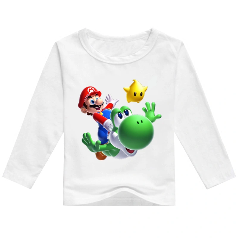 Children's Cartoon Children's Round Neck Long-Sleeved T-shirt