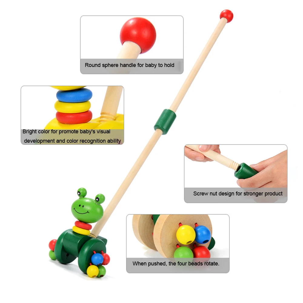 Removable children's wooden cart toy