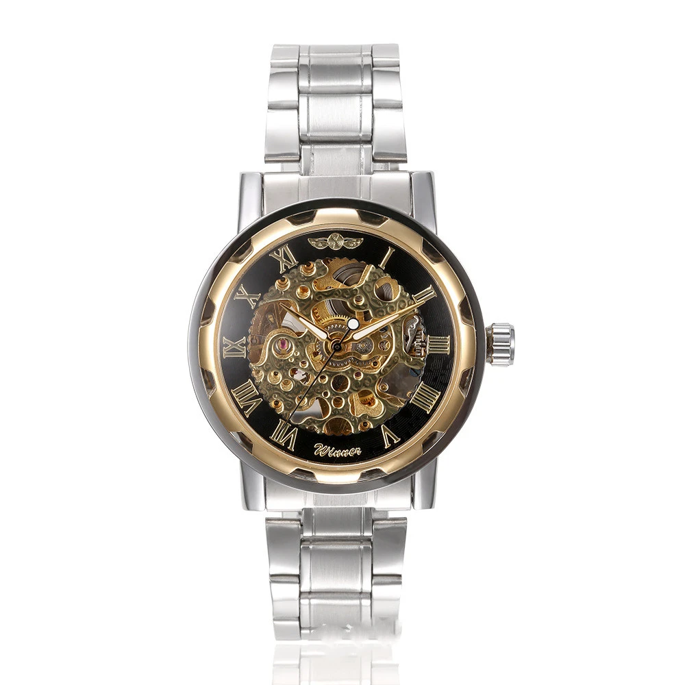 Men's Digital Skeleton Mechanical Watch