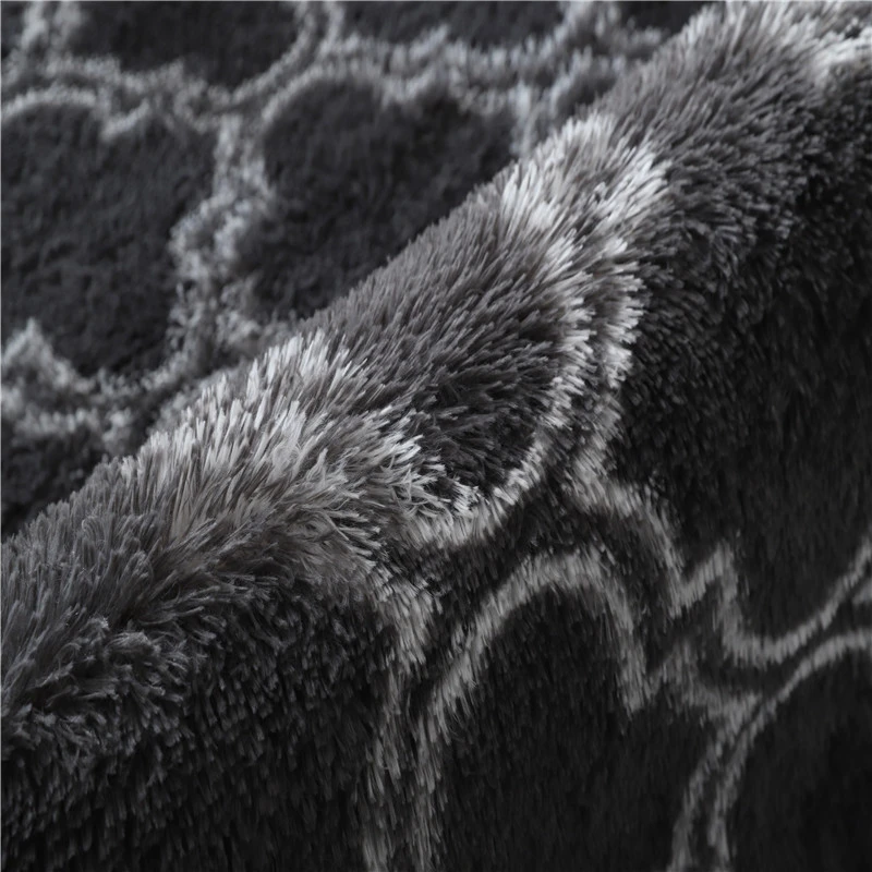 Tie-dye silk wool design carpet