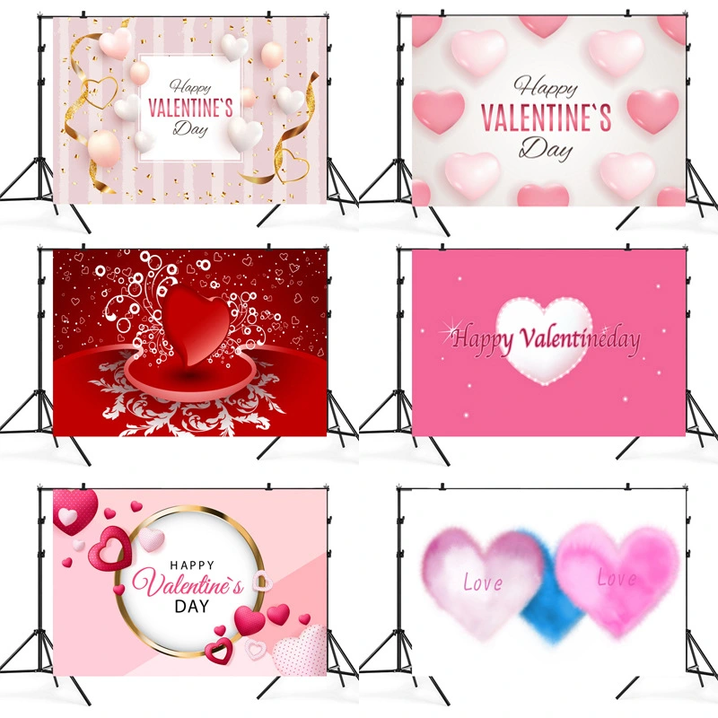 Valentine's Day Background Cloth Foreign Trade Personality Photo Background