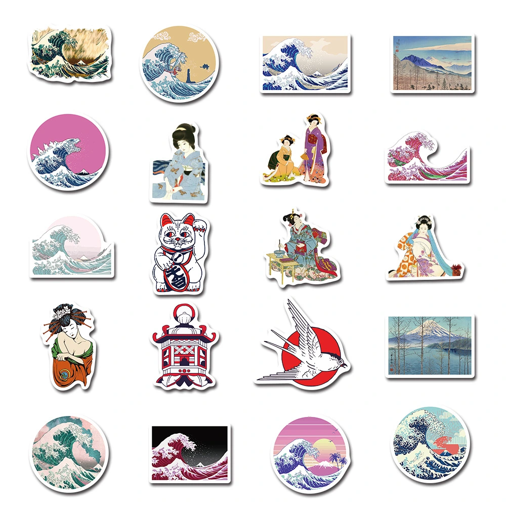 50 Japanese Art Painting Ukiyo-e Stickers