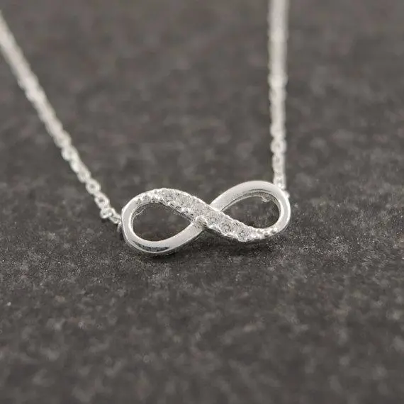 Infinity Crystal Pendant Necklace