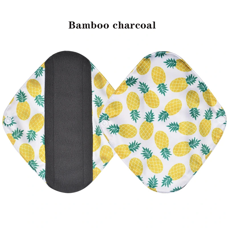 Washable bamboo charcoal sanitary napkin