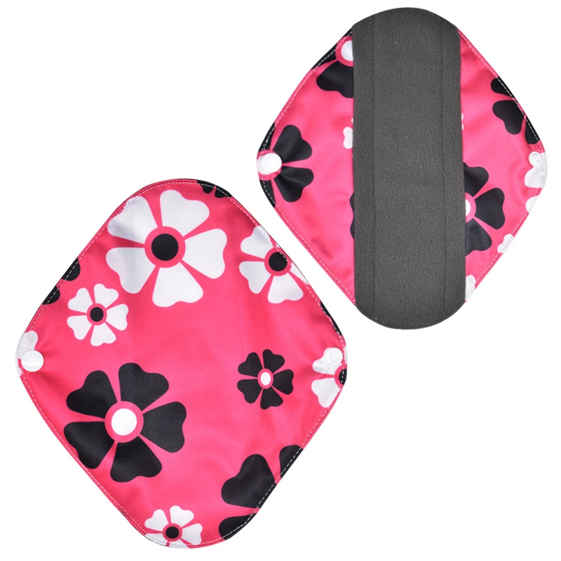 Washable bamboo charcoal sanitary napkin