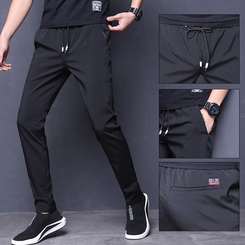 Ice silk men's casual pants